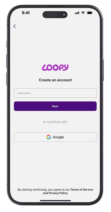 Loopy - Mobile App Landing Page
